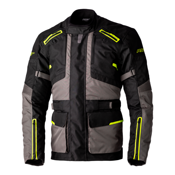 RST RST Endurance CE Mens Textile Jacket Black/Grey/Yellow